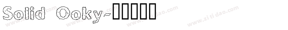 Solid Ooky字体转换